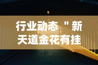 行业动态 ＂新天道金花有挂吗(透视)	”开挂辅助详细步骤