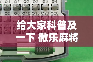 给大家科普及一下 微乐麻将自建房输赢有什么规律？怎么设置规则能赢更多？”分享用挂教程